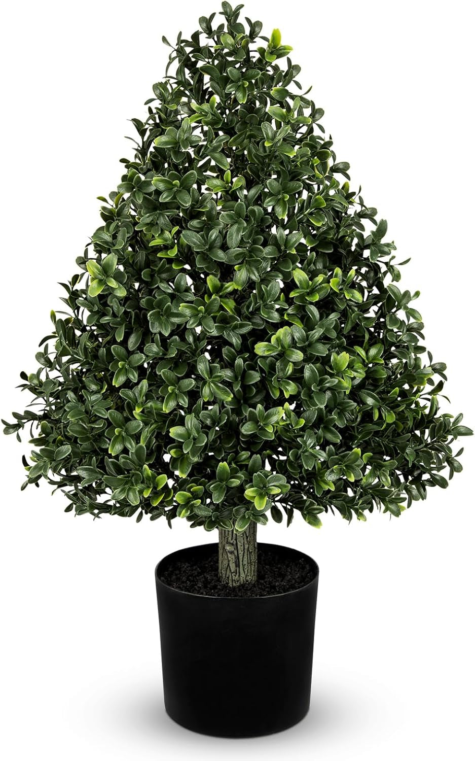 Oairse Künstlicher Buchsbaum Im Topf 60 Cm Kunstpflanze in Tränenform Kunstpflanze Wie Echt Für Wohnzimmer, Schlafzimmer, Büro, Eingangsbereich, Garten