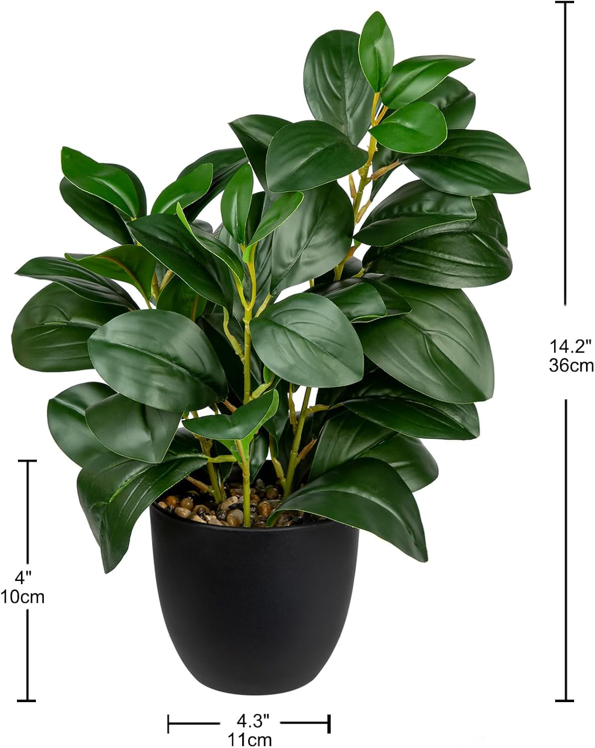 Briful Künstliche Zimmerpflanze Kamelie Kunstpflanze Camellia Japonica Im Kunststofftopf Dekorative Seidenblumen Kamelie Kunstblumen Für Home Hotel Dekoration (Grün)